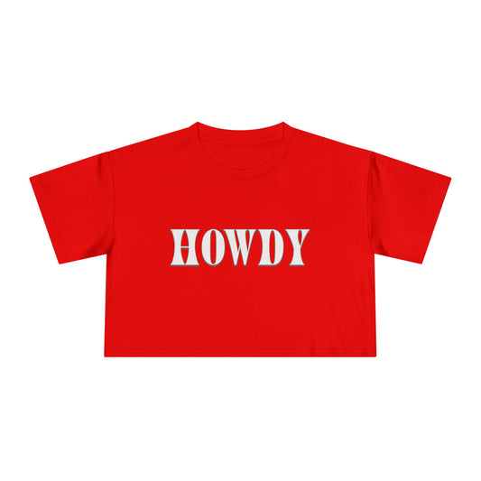 Howdy Relaxed Crop Tee