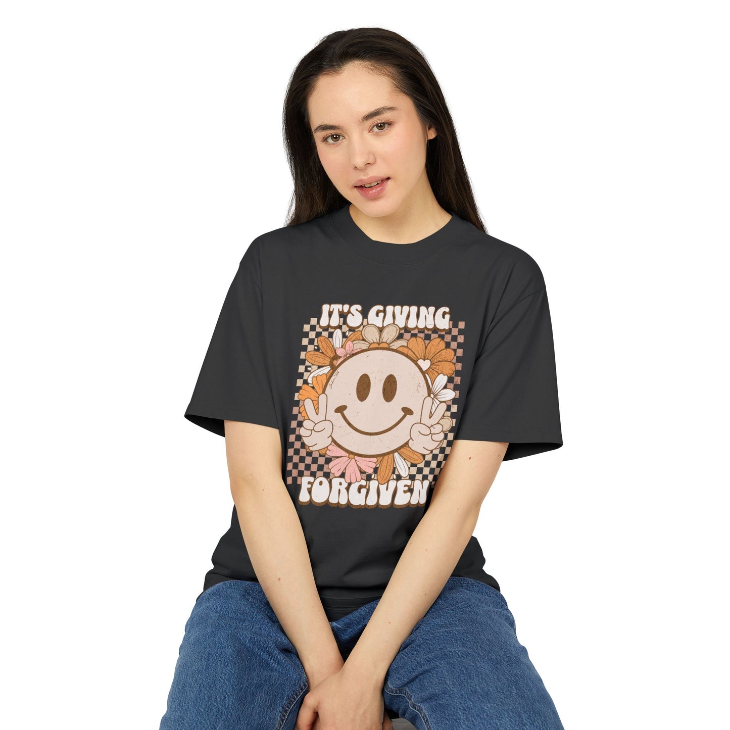 It's Giving Forgiven Heavy Faded Tee