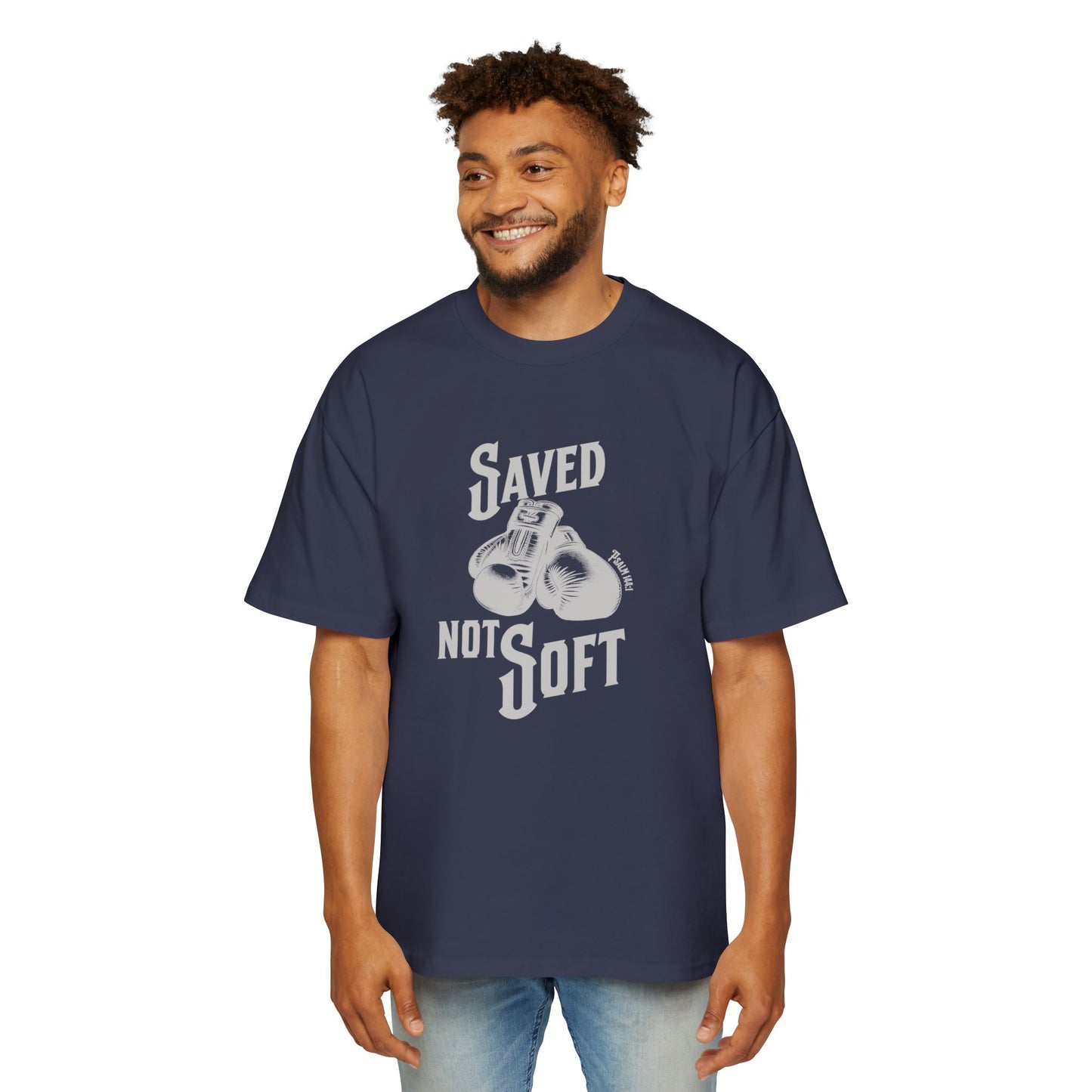 Saved Not Soft Men's Oversized Heavy Tee 2