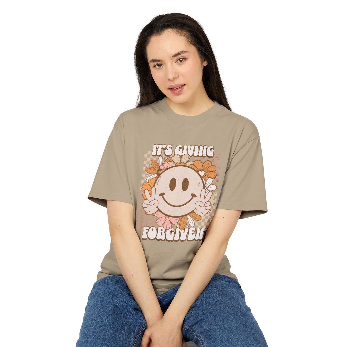 It's Giving Forgiven Heavy Faded Tee