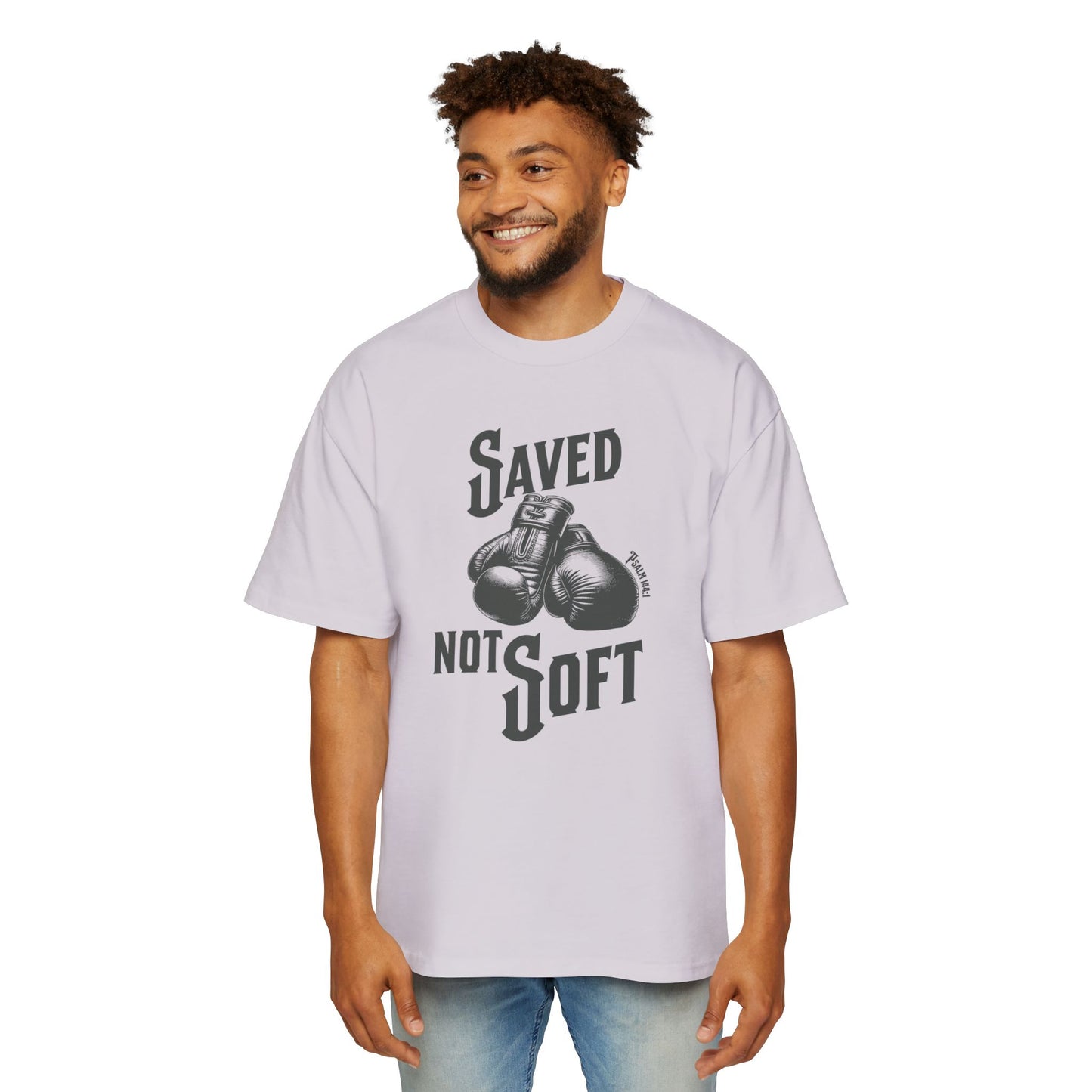 Saved Not Soft Men's Heavy Oversized Tee