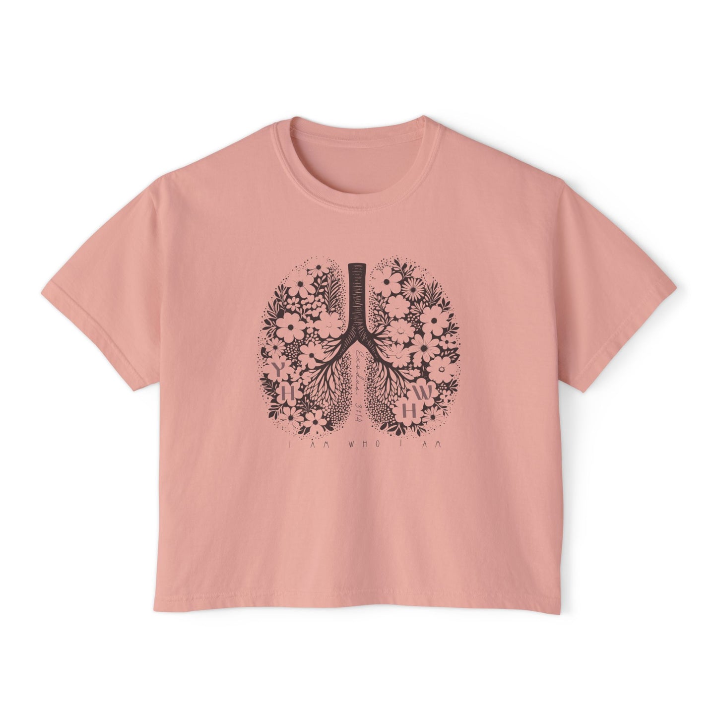 Inhale Exhale YHWH Boxy Crop Tee