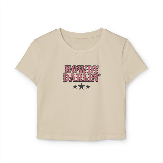 Howdy Darlin' Baby Crop Tee
