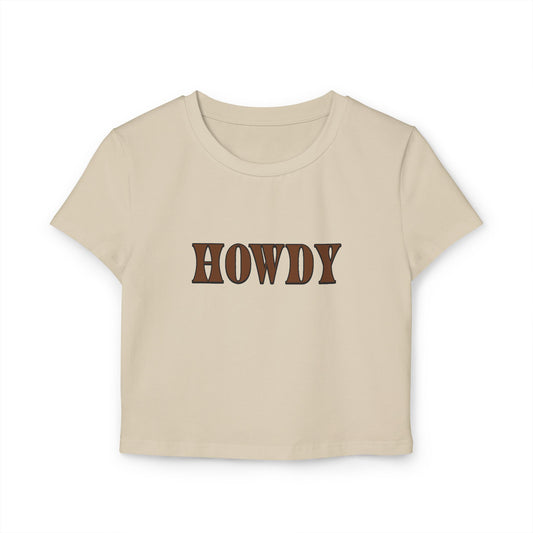 Howdy Baby Crop Tee