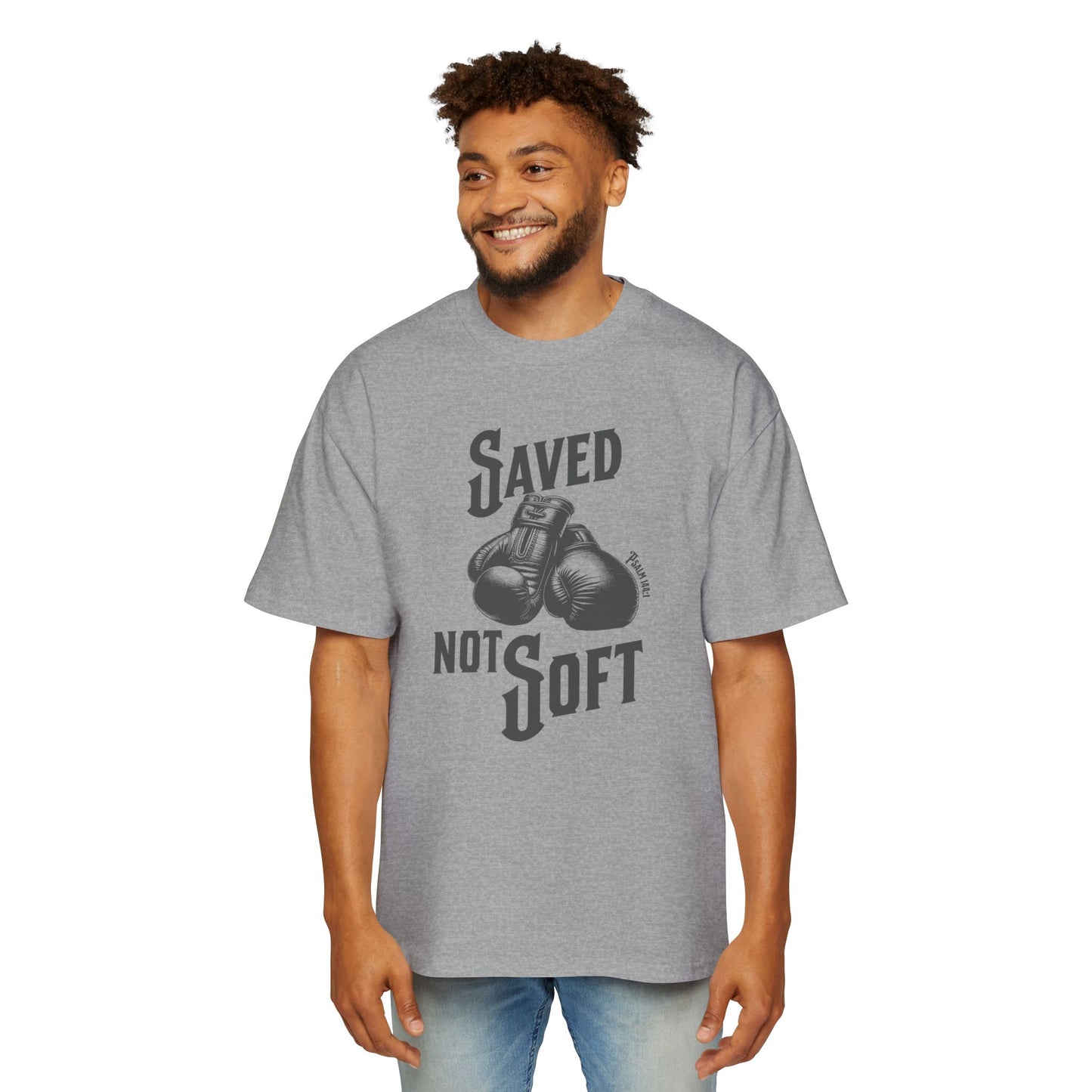 Saved Not Soft Men's Heavy Oversized Tee
