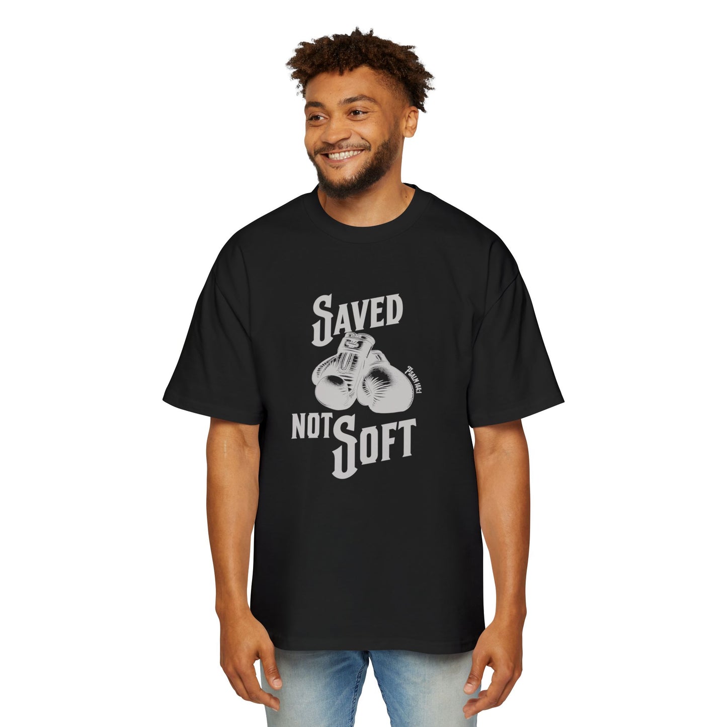 Saved Not Soft Men's Oversized Heavy Tee 2