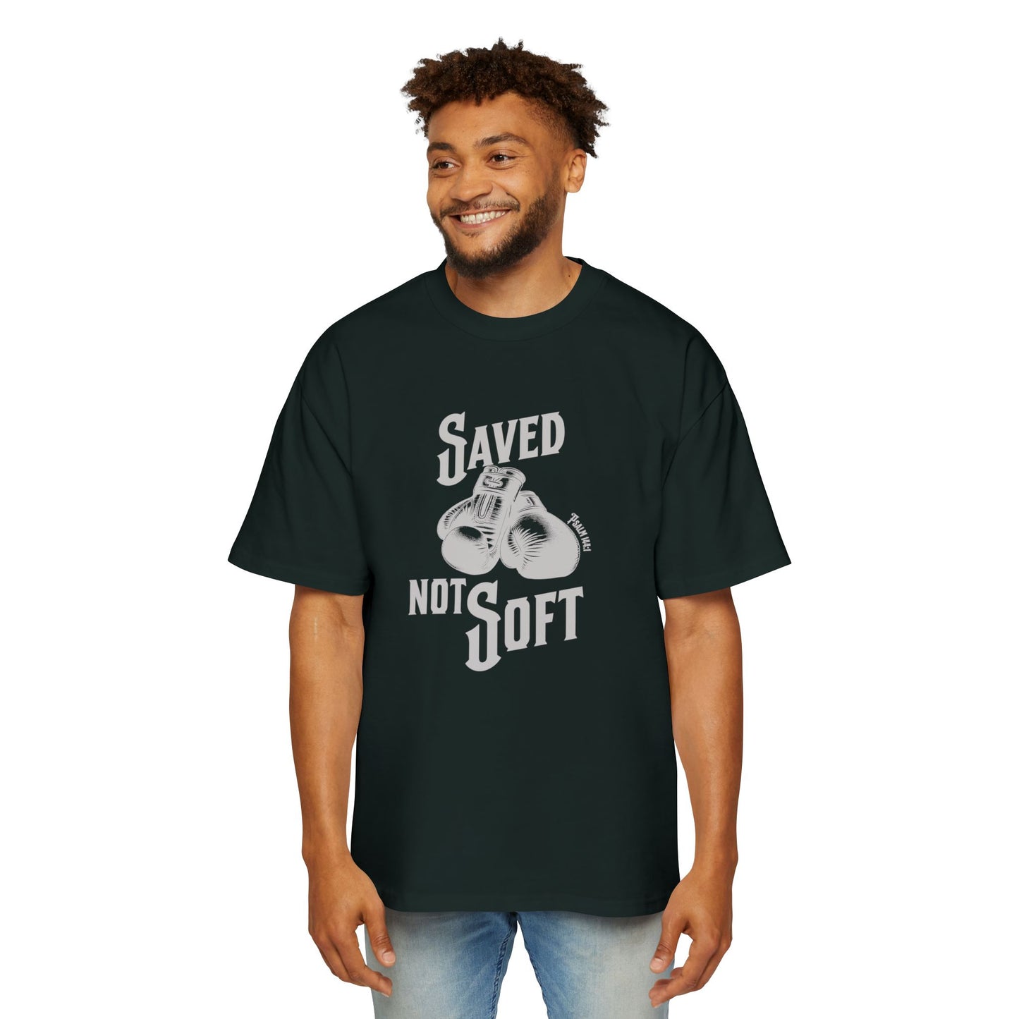Saved Not Soft Men's Oversized Heavy Tee 2