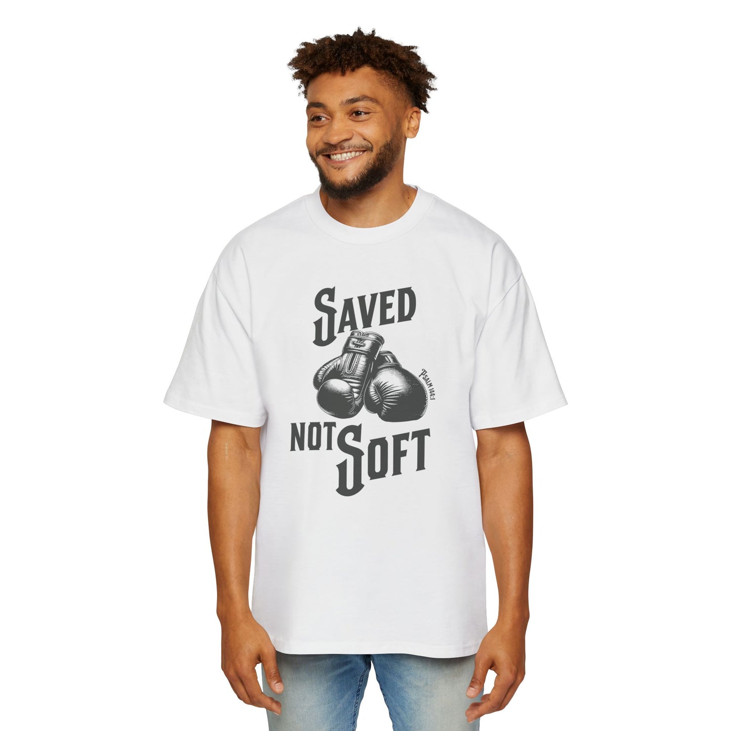 Saved Not Soft Men's Heavy Oversized Tee