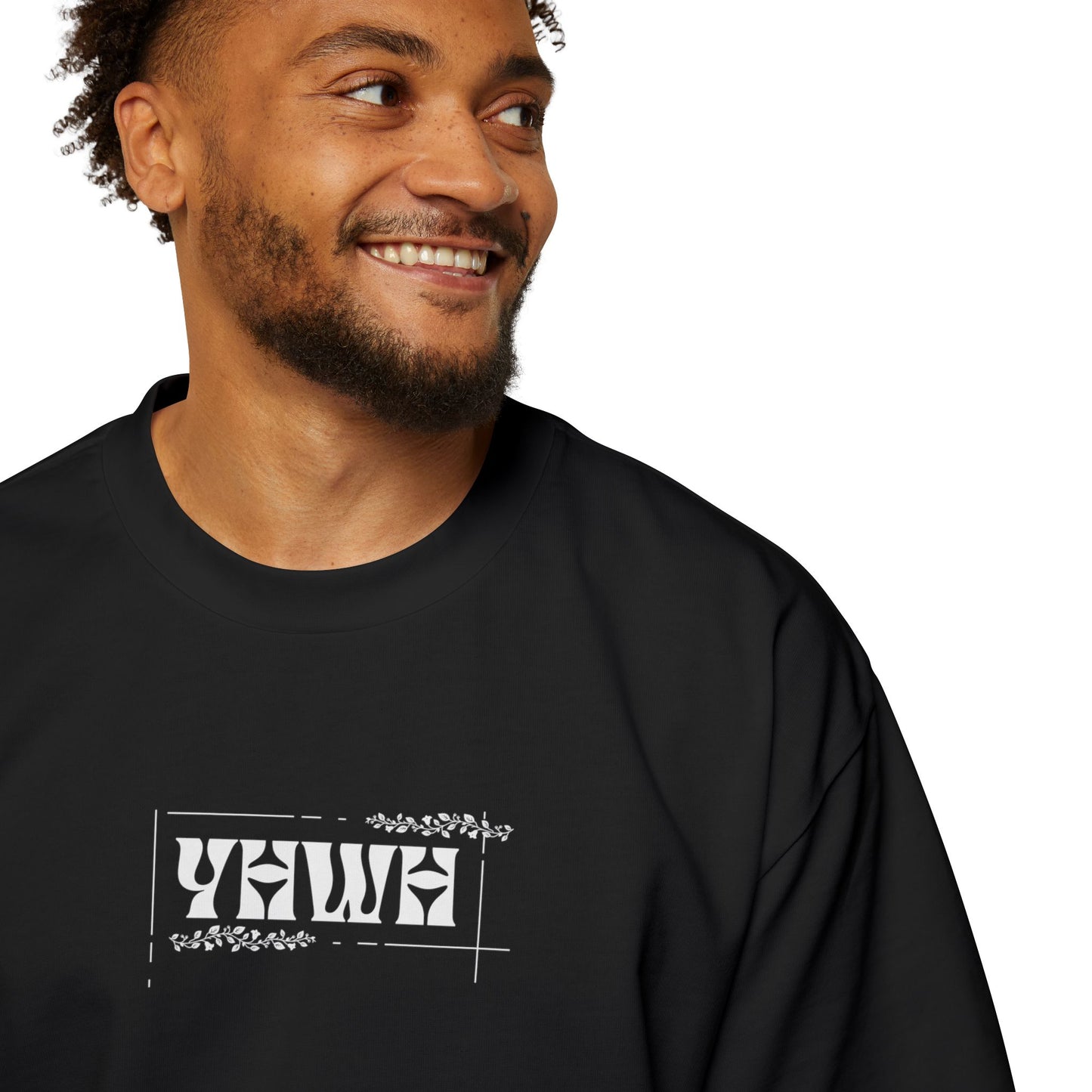 Unchained White Lettering Oversized Heavy Tee