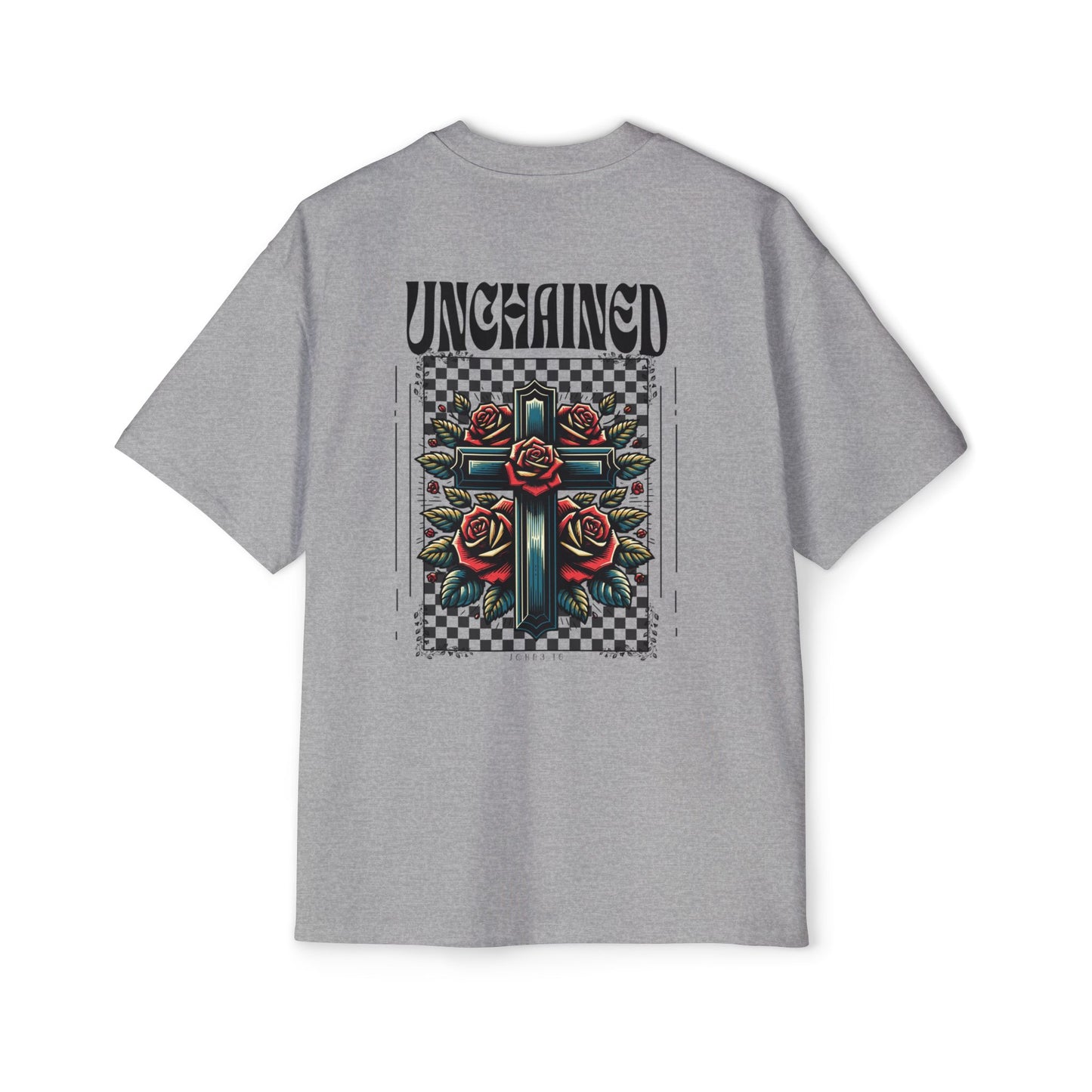 Unchained Black Lettering Oversized Heavy Tee