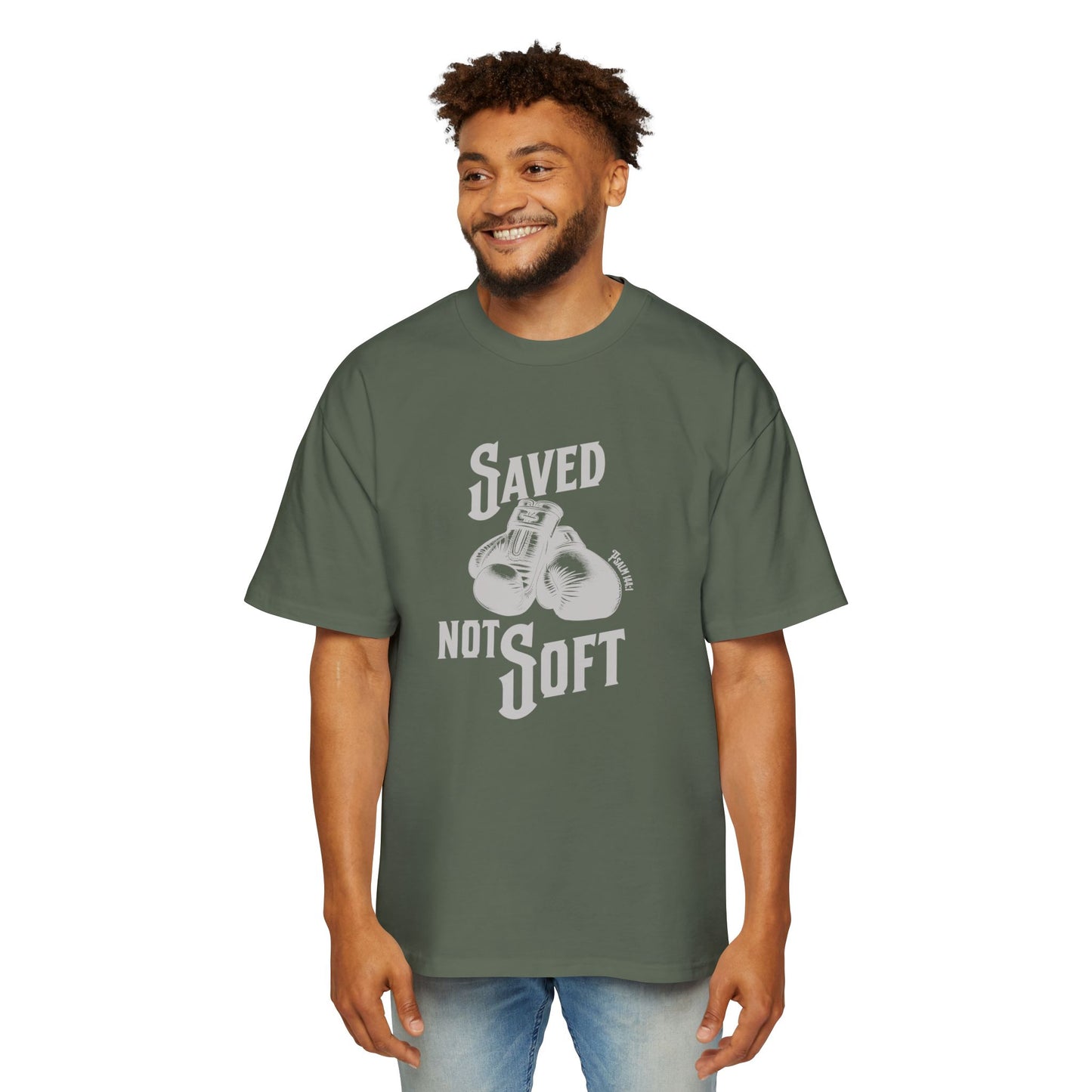 Saved Not Soft Men's Oversized Heavy Tee 2