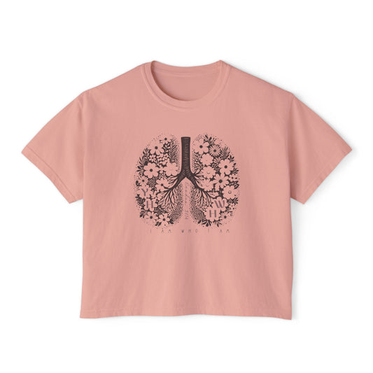 Inhale Exhale YHWH Boxy Crop Tee