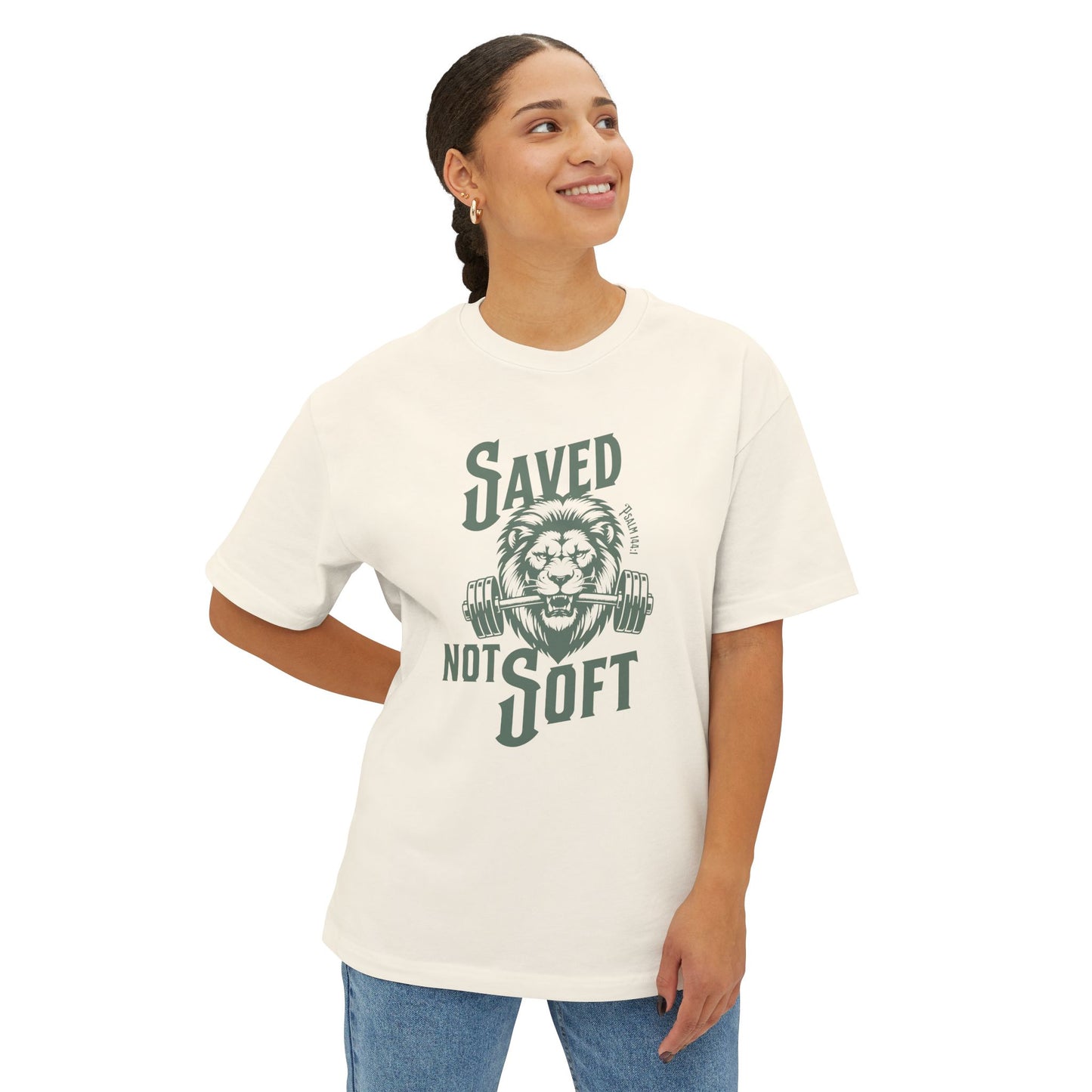 Saved Not Soft Unisex Oversized Boxy Tee -