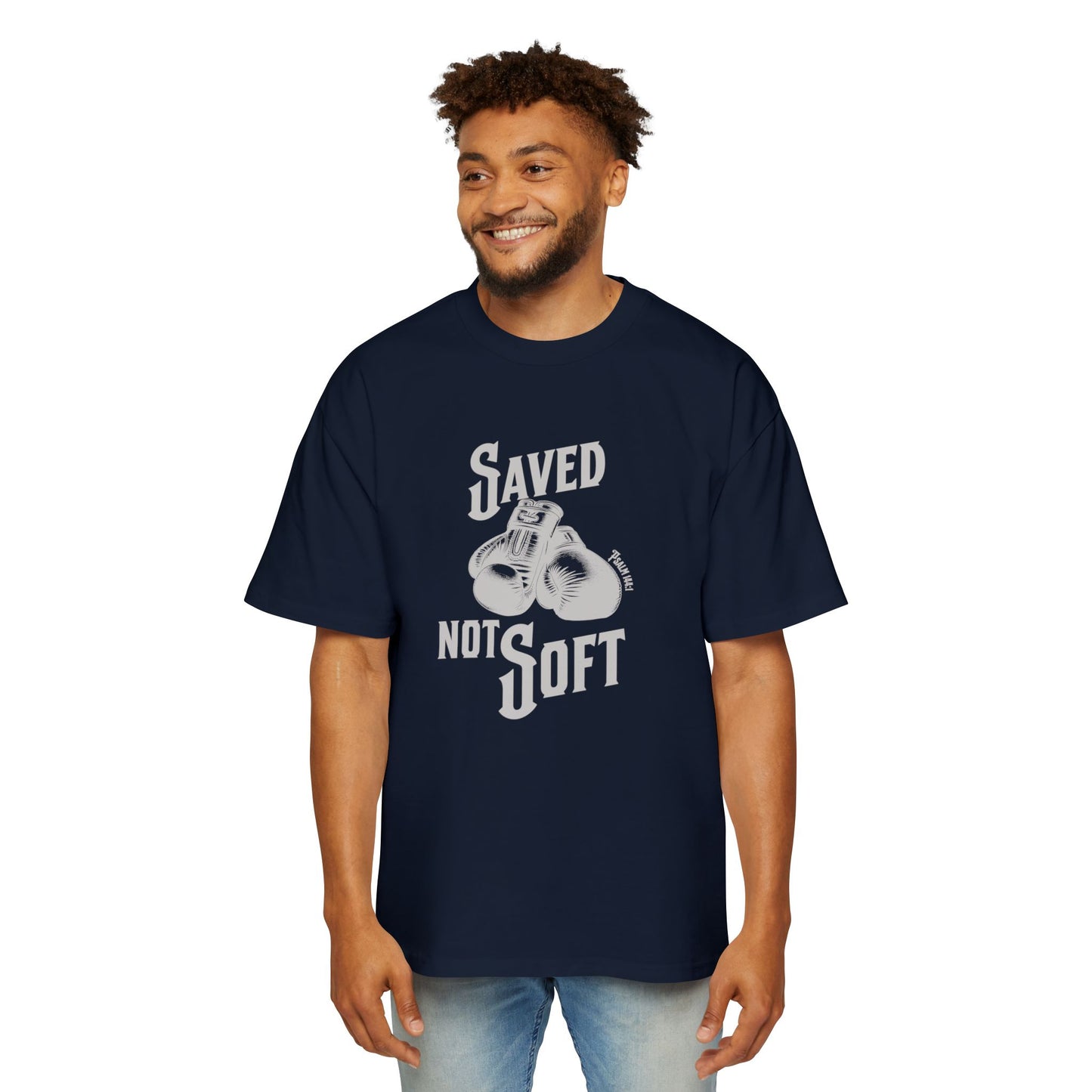 Saved Not Soft Men's Oversized Heavy Tee 2