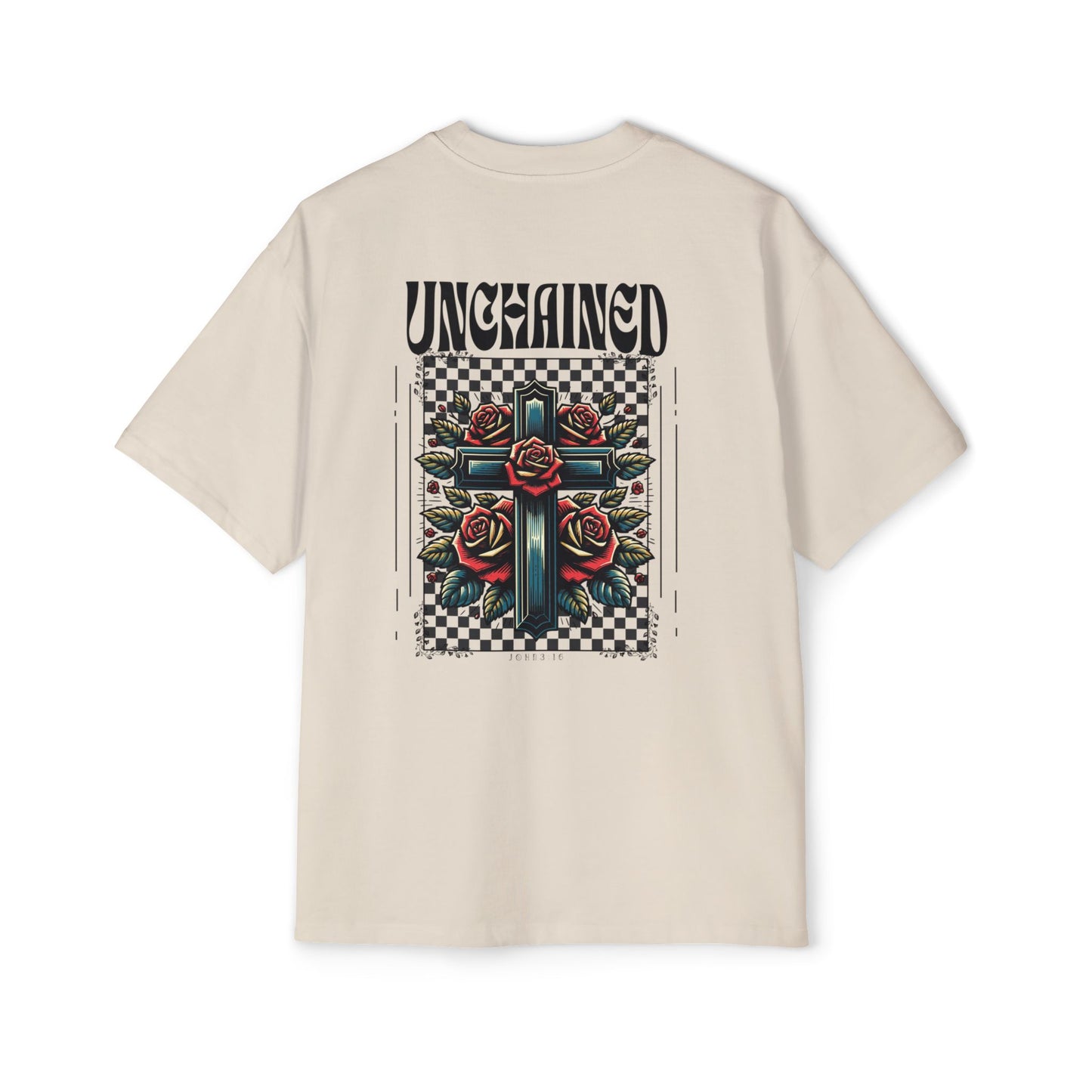 Unchained Black Lettering Oversized Heavy Tee