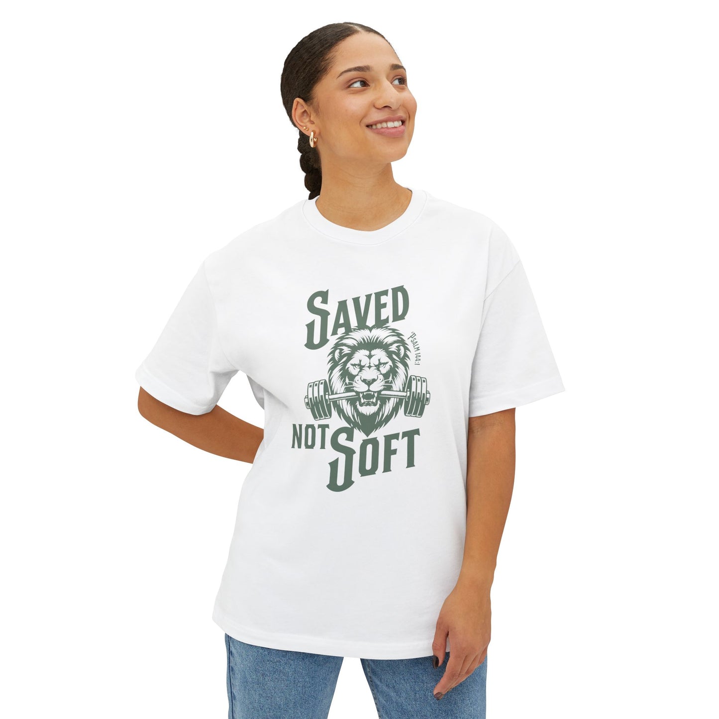 Saved Not Soft Unisex Oversized Boxy Tee -