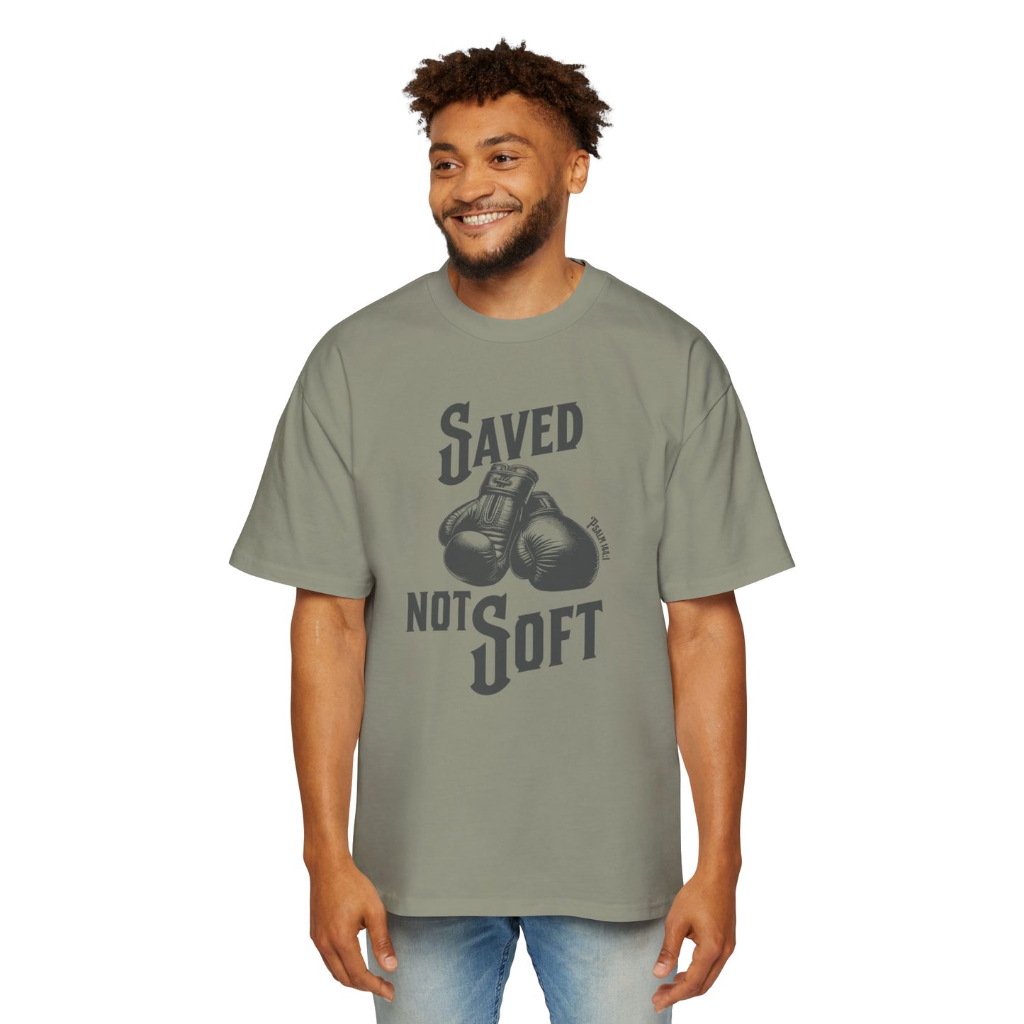 Saved Not Soft Men's Heavy Oversized Tee