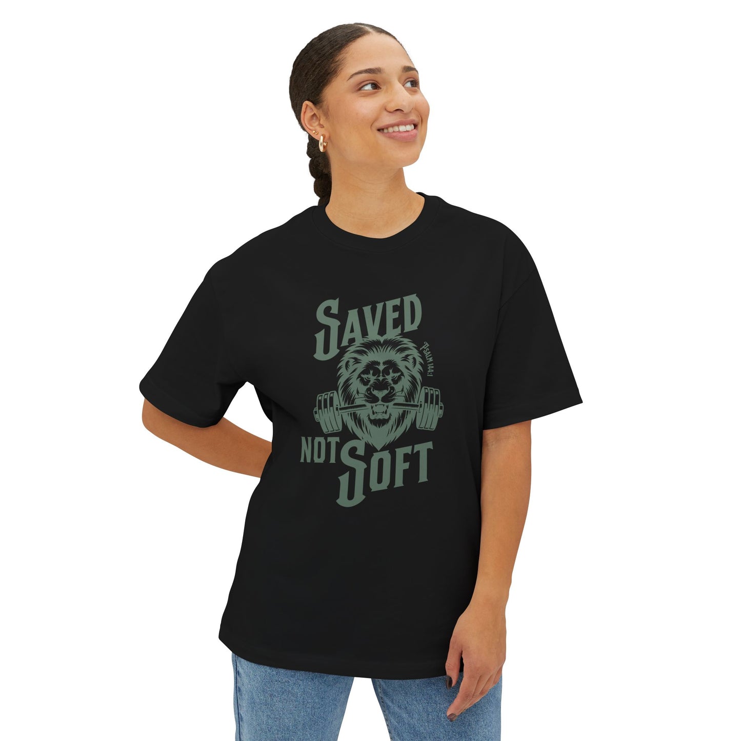 Saved Not Soft Unisex Oversized Boxy Tee -