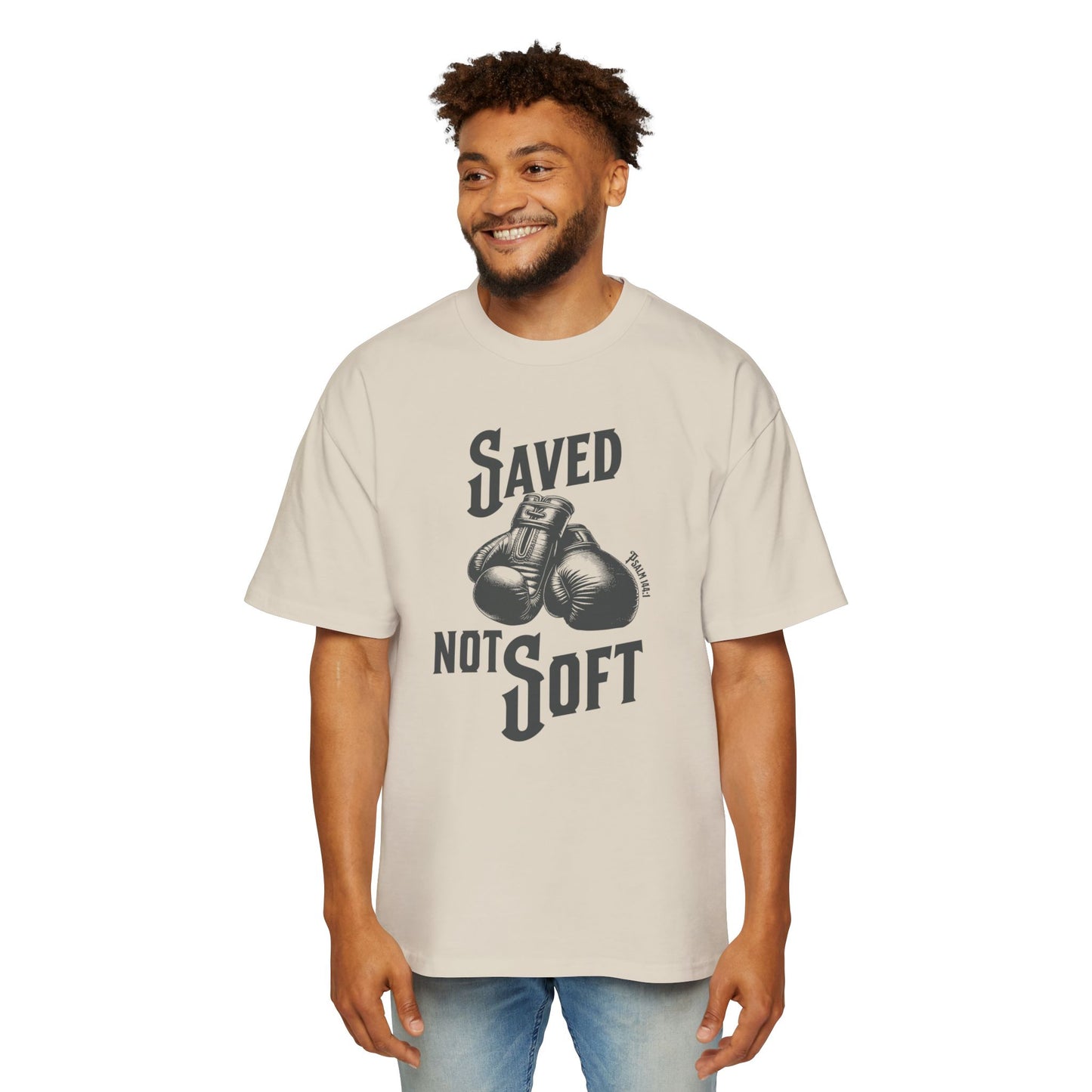 Saved Not Soft Men's Heavy Oversized Tee